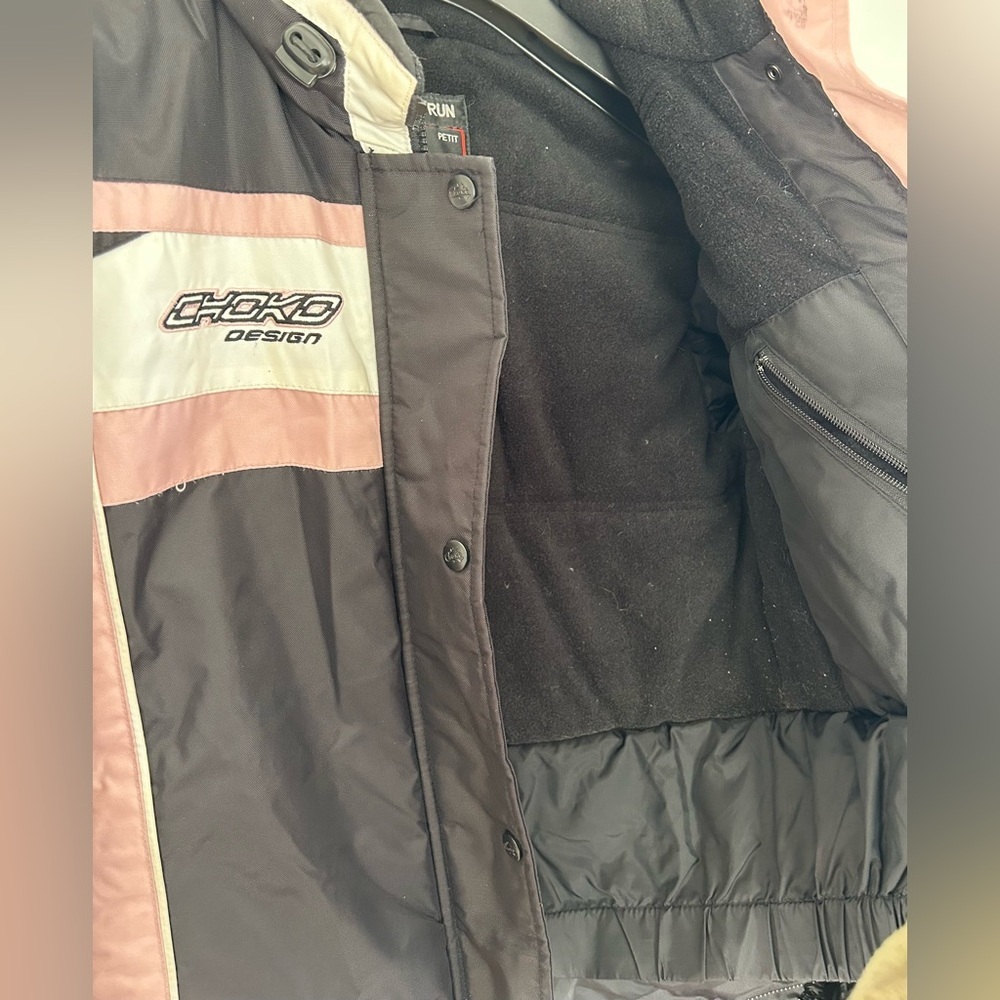 Choko Design Jacket Womens Black & Pink Snowmobile Breast Cancer Awareness Sz S - Picture 8 of 10